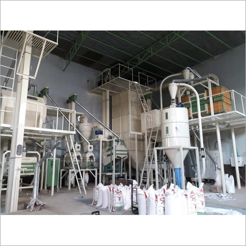 Stainless Steel Semi Automatic Flour Mill Plant