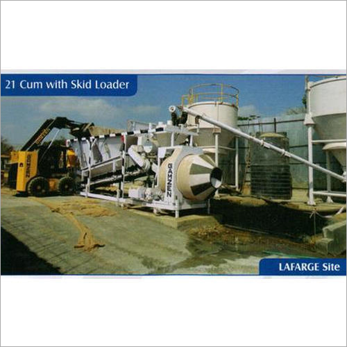 21 Cum Concrete Batching Plant With Skid Steer Loader