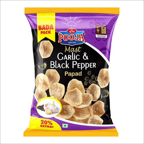 Mast Garlic And Black Pepper Papad By VINOD MULTIFOOD PRODUCTS PRIVATE LIMITED