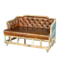 Leather Double Seater Sofa