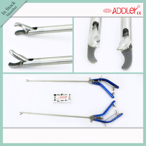 Addler Laparoscopic Needle Holder ,Driver Curved Jaw Forceps Storz Type Handle 5mm Instruments