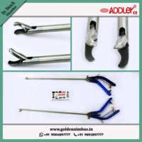 Addler Laparoscopic Needle Holder ,Driver Curved Jaw Forceps Storz Type Handle 5mm Instruments