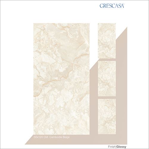 60 X 120 CM Cambodia Beige Glazed Vitrified Tiles