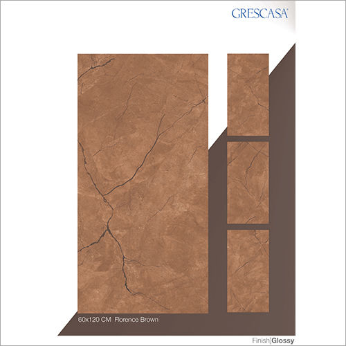 Ceramic 60 X 120 Cm Florence Brown Glazed Vitrified Tiles