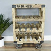 Wooden Bottle Bar Rack