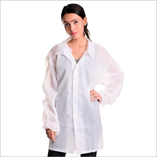 White Medical Disposable Lab Coat