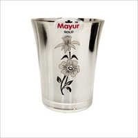 Stainless Steel Flower Printed Glass
