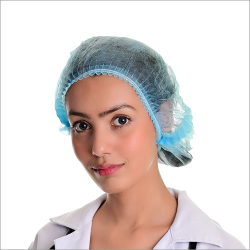 Blue Medical Disposable Bouffant Cap