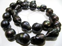 Natural Black Pearl Baroque Shape Beads  Nugget Shape 15 to 20mm
