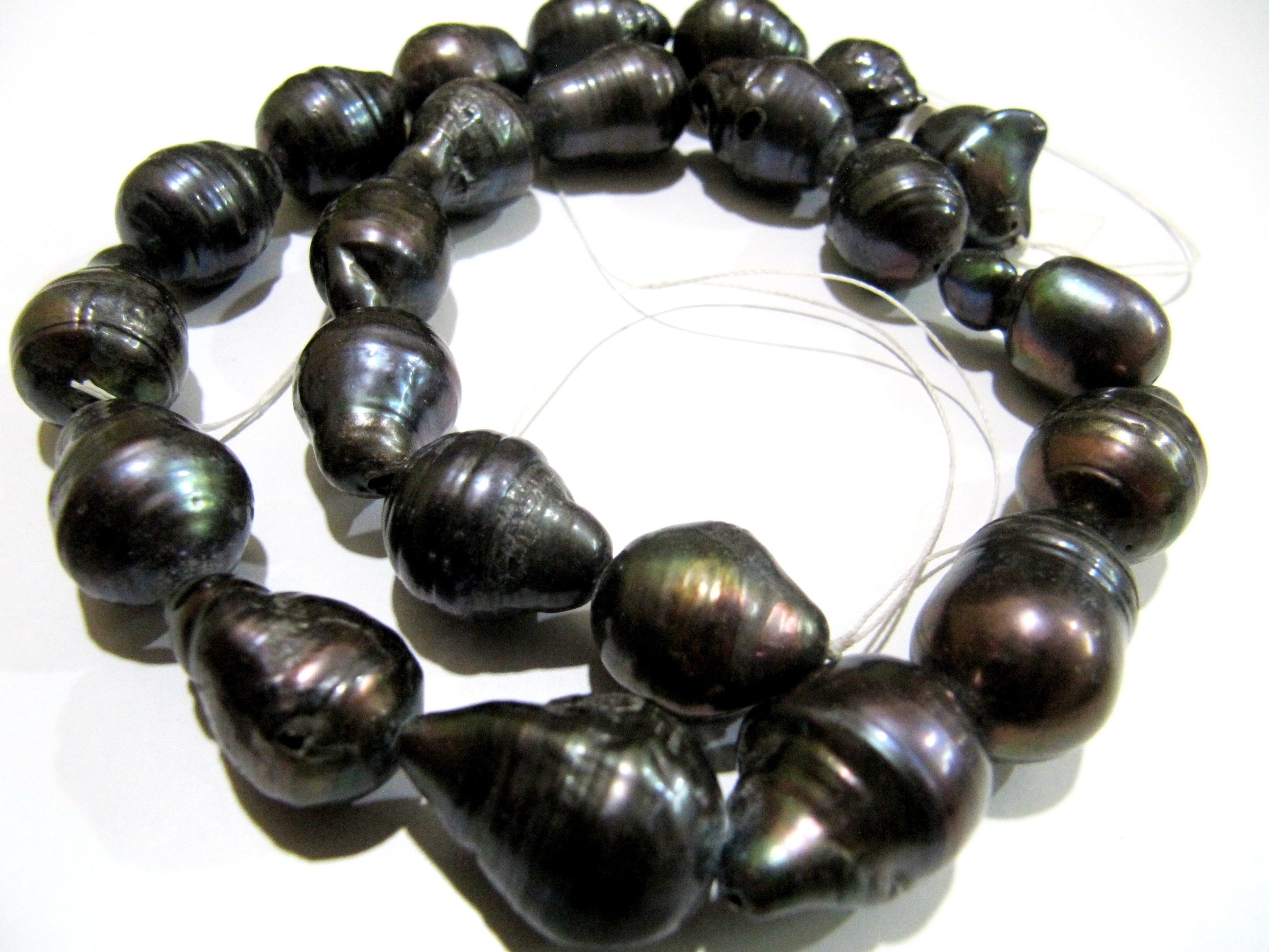 Natural Black Pearl Baroque Shape Beads  Nugget Shape 15 to 20mm