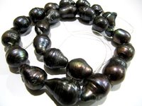 Natural Black Pearl Baroque Shape Beads  Nugget Shape 15 to 20mm