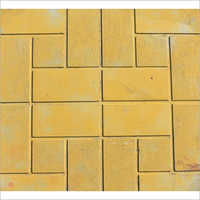 60mm Paver Block - Concrete Material, 60mm Thickness, Yellow Color | Ideal For Gardens, Parks, And Parking Areas