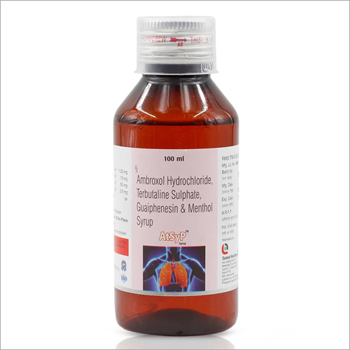 Ambroxol Hydrochloride Terbutaline Sulphate Guaiphenesin And Menthol Syrup General Medicines