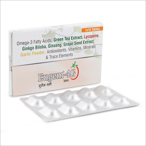 Omega-3 Fatty Acids Green Tea Extract Lycopene Ginkgo Biloba Tablets  General Medicines, Price Range 500-1000 INR/Box | ID: c6549125
