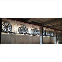 Industrial Ventilation System - Plastic Material, 110-220 Volt Power Source | Wall Mounted Design, White Color, 1 Year Warranty