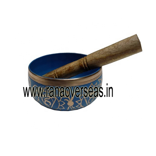 Brass Metal Singing Bowl With Stick