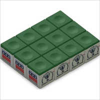 Green Cup Billiard Chalk - Good Quality, 25.4x25.4x5.1 Cm Dimensions, 99.8 G Weight, Green Color | Suitable For Snooker Games, Ideal For Billiards