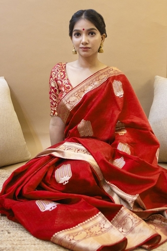 Multi Colour Ladies Assam Silk Saree