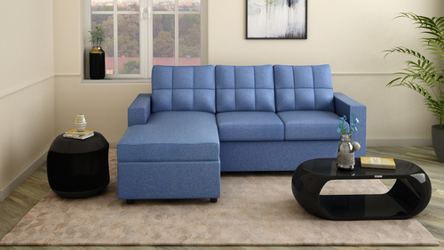 Cyan L Shape Sofa No Assembly Required