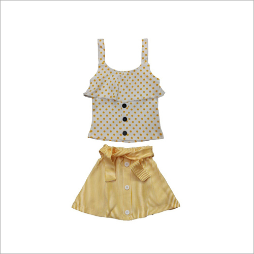 Baby Designer Girl Top And Skirt