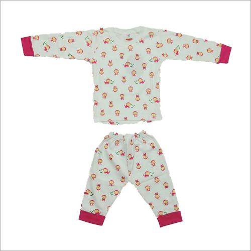Baby Printed Night Suit And Dress Set