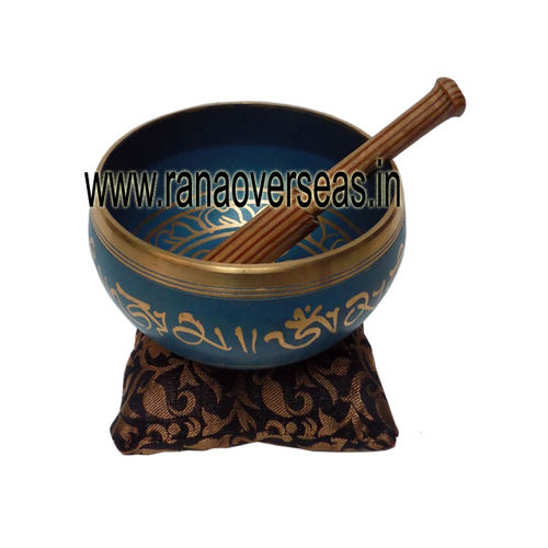 Brass Singing Bowl with Cushion And Stick