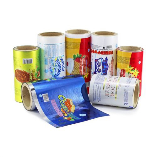 Multicolor Printed Plastic Packaging Roll
