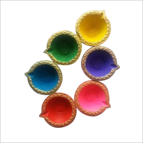 Multicolor Decorative Diwali Diya