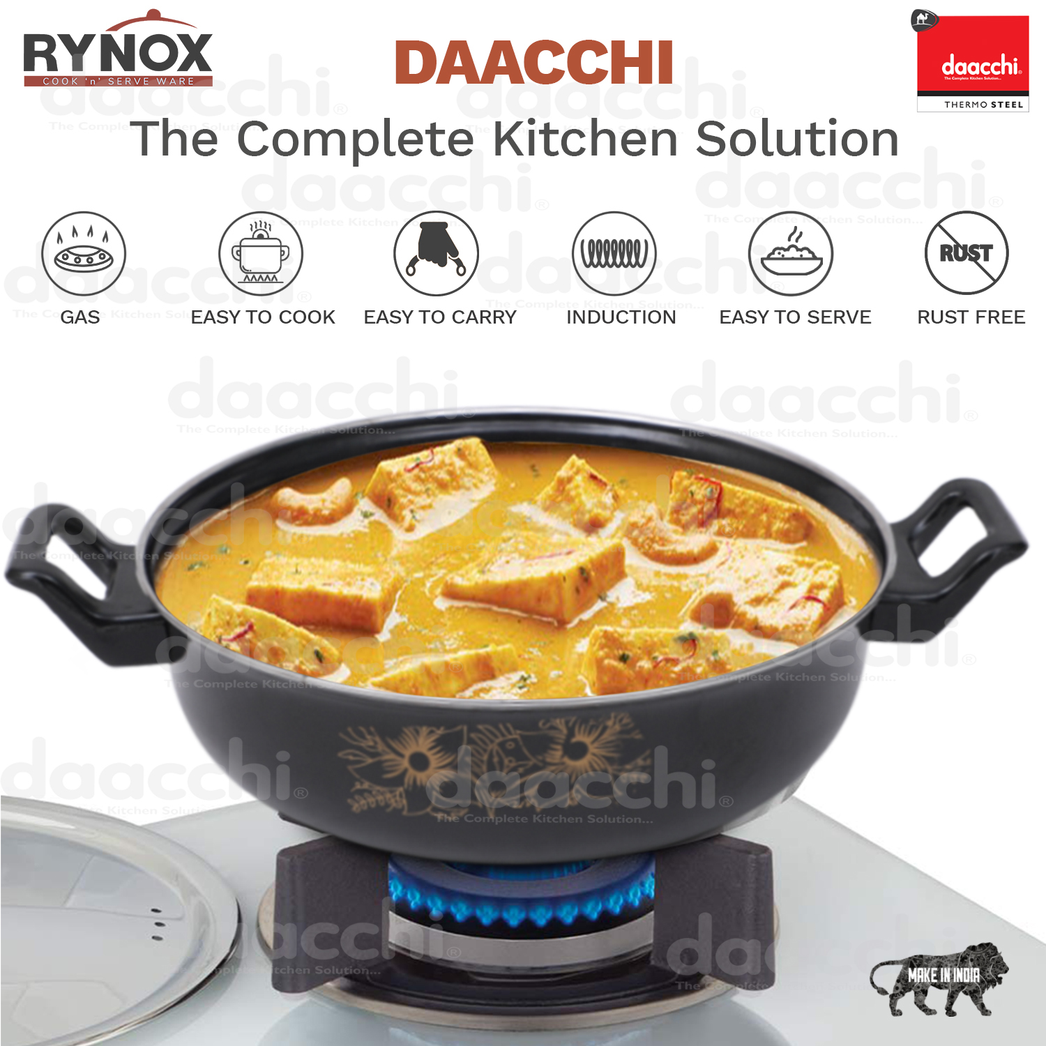 Black Enamel Coated Kadhai