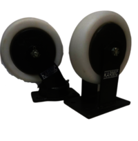 White Polymer Wheel - Finish: Powder Coated