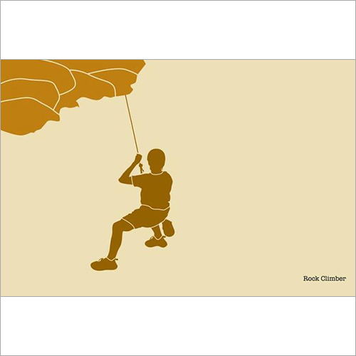 Stencil - Rock Climber By BERGER PAINTS INDIA LIMITED