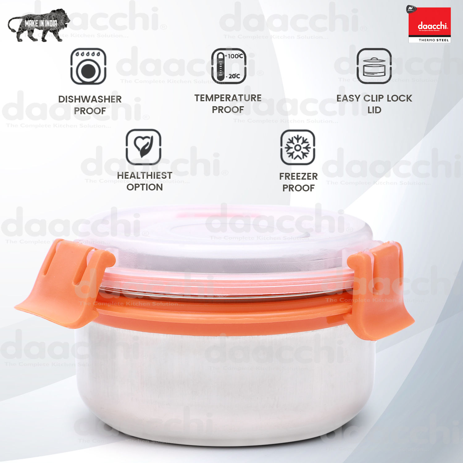 Rectangle Bag Tiffin with Clip Lock Dabbi