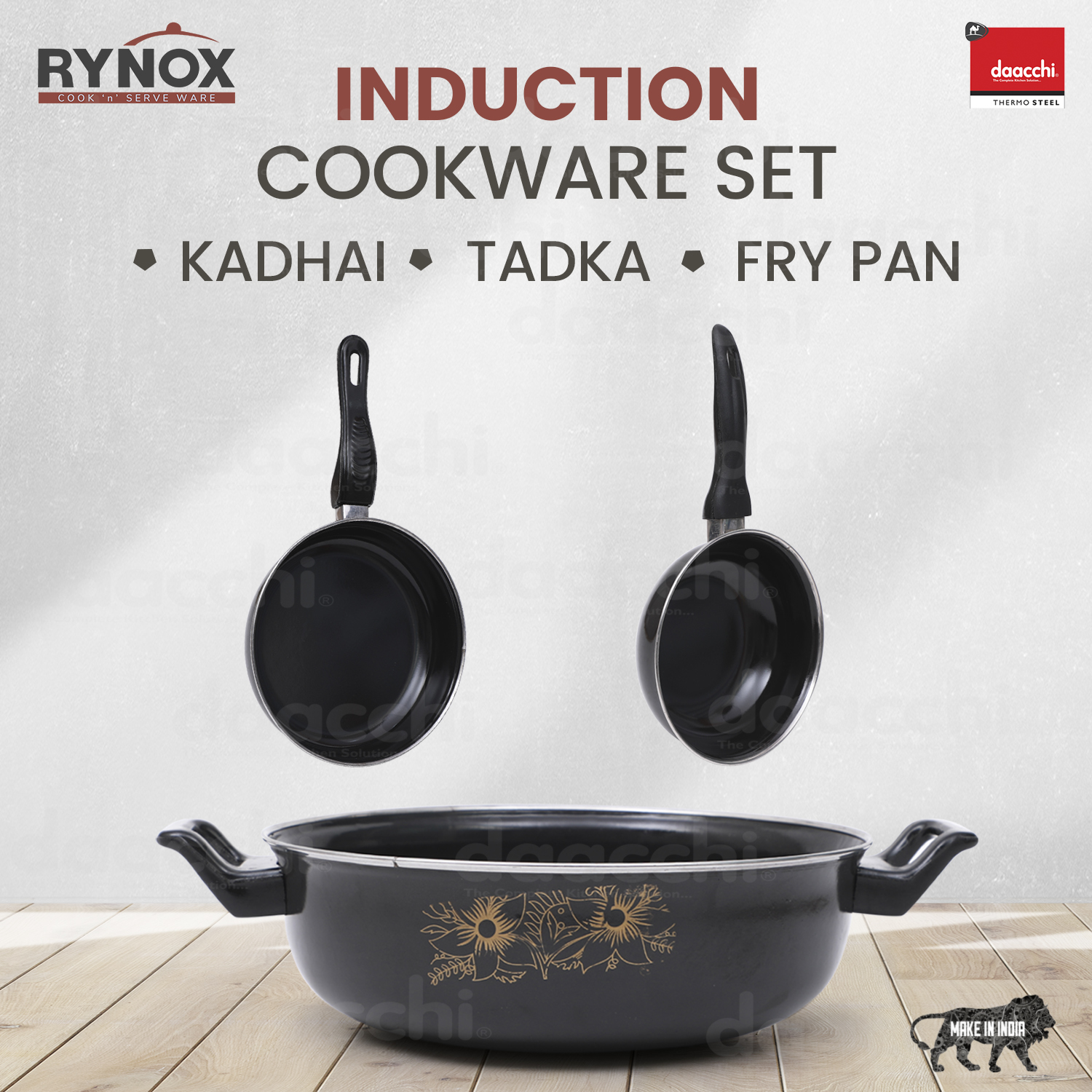 Black Enamel coated 3pcs