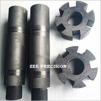 Carbon Graphite Rotor - 1.75 G/cmâ³ Density , Industrial Application, Black Color For Efficient Current Delivery And Longevity In Electric Machines