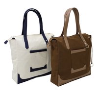 Designer Tote Bag With Zip Pocket