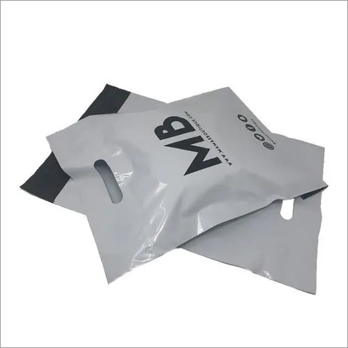 Recyclable Standard Greyish White and Black Tamper Proof Courier Bags
