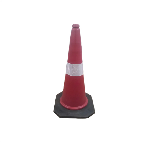 Traffic Cone With Black Rubber Base