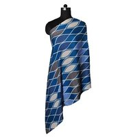 Fine Wool Screen Printed Stole - 1