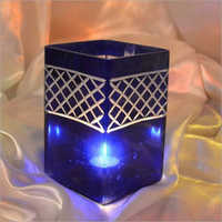Artificial Blue T Light Candle Holder
