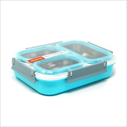 Plastic Three Storage Stainless Steel Lunch Box