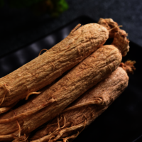 100% Pure Natural Grade Tonic Function Whole Wild Raw Crude Herbs Dried Panax Ginseng Root