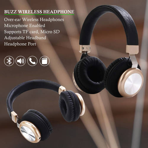 Buzz 2 In 1 Over Ear Wireless Headphones Size: Standard