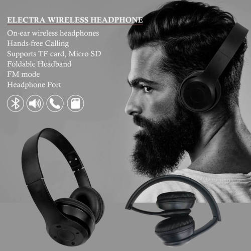 Black Electra Wireless Headphones
