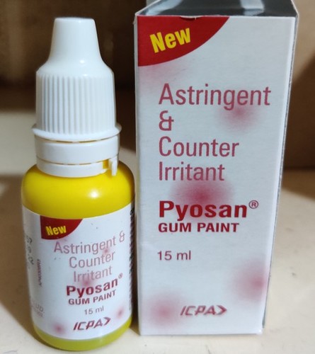 Pyosan Gum Paint Ingredients: Astringent & Counter Irritant