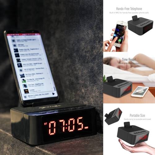 Clocky Bluetooth Speaker with Mobile Holder