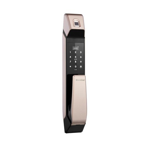 Automatic Smart Home Security Zinc Alloy Wood Digital Fingerprint Door Lock