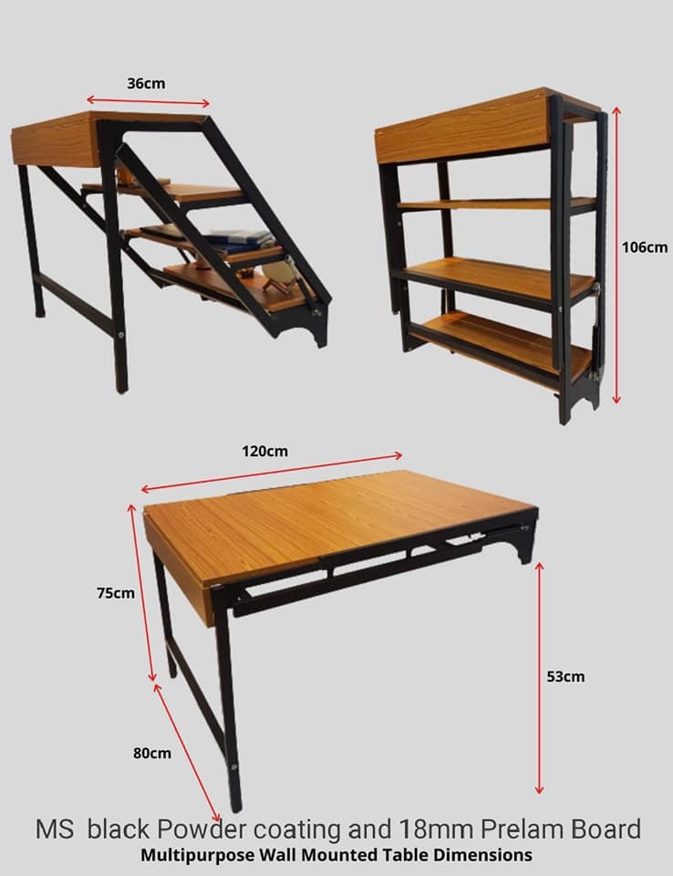 Multi Purpose Wall Mounted Folding Table