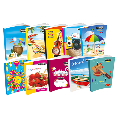 Students Notebook - Paper Material, Rectangular Shape | Printed Style, Customizable Quantity for School Use