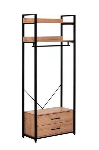 Square Stainless Coat Rack Inoxidable Steel Hallstand