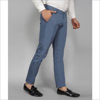 Mens Blue Slim Fit Trouser